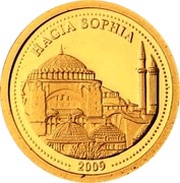 1 Dollar Hagia Sophia, Palau, 2009 reverse image