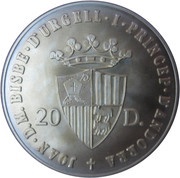 20 Diners - Joan Martí i Alanis XXIV Summer Olympics Games obverse image