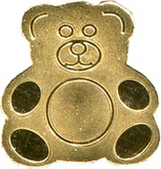 1 Dollar Teddy Bear, Palau, 2010 reverse image