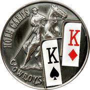 1 Dollar Hole Cards: Cowboys ♤♢, Palau, 2010 reverse image
