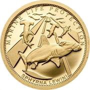 1 Dollar Scalloped Hammerhead, Palau, 2010 reverse image