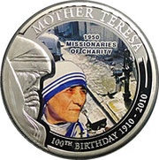 1 Dollar 1950 Missionaries of Charity, Palau, 2010 reverse image