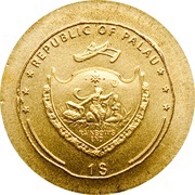 1 Dollar Hadrian gold coin obverse image