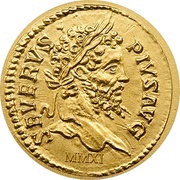 1 Dollar Severus Aureus, Palau, 2011 reverse image