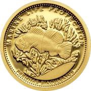 1 Dollar Maroon Clownfish, Palau, 2011 reverse image