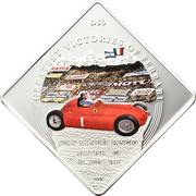 1 Dollar D50: Juan Manuel Fangio, Palau, 2011 reverse image