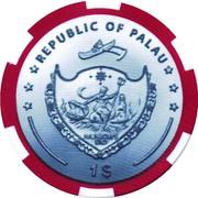1 Dollar Chinese Luck, Palau, 2012 obverse image