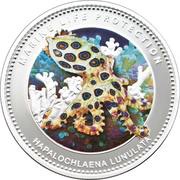 1 Dollar Blue Ringed Octopus, Palau, 2012 reverse image