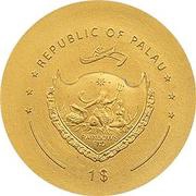 1 Dollar Romulus Augustulus gold coin obverse image