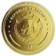 1 Dollar Theodosius gold coin obverse image