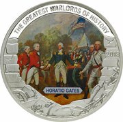 1 Dollar Horatio Gates, Palau, 2013 reverse image