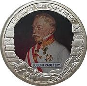 1 Dollar Joseph Radetzky, Palau, 2013 reverse image