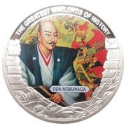 1 Dollar Oda Nobunaga, Palau, 2013 reverse image