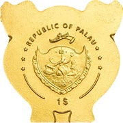 1 Dollar Lucky Pig, Palau, 2014 obverse image