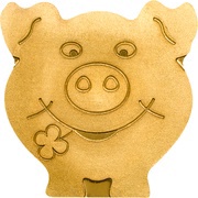 1 Dollar Lucky Pig, Palau, 2014 reverse image