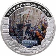 1 Dollar Joan of Arc, Palau, 2014 reverse image