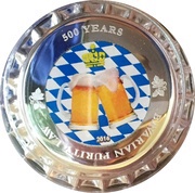 1 Dollar Bavarian Purity Law, Palau, 2016 reverse image