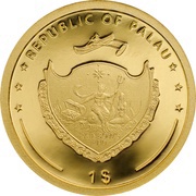 1 Dollar Four-Leaf Clover in Gold 2016 obverse image