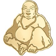 1 Dollar Laughing Buddha, Palau, 2017 reverse image