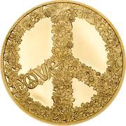 1 Dollar Love and Peace, Palau, 2018 reverse image