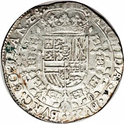1 Patagon - Charles II Type 1, Belgium, 1666-1692 reverse image