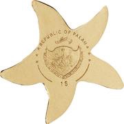 1 Dollar Golden Starfish, Palau, 2018 obverse image