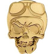 1 Dollar Golden Biker Skull, Palau, 2019 reverse image