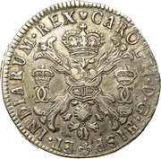 1 Patagon - Charles II Type II, Belgium, 1694-1700 obverse image