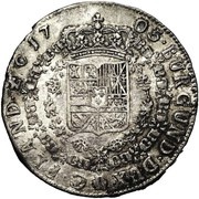 1 Patagon - Philip V, Belgium, 1705 reverse image