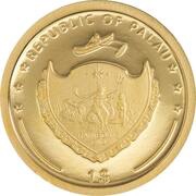 1 Dollar Four Leaf Clover 2021, Palau, 2021 obverse image