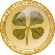 1 Dollar Four Leaf Clover 2022, Palau, 2022 reverse image