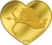 1 Dollar Eternal Love, Palau, 2022 reverse image