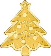1 Dollar Christmas tree, Palau, 2024 reverse image
