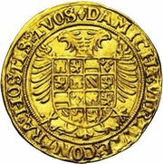 1 Gold Real - Charles V, Belgium, 1521-1556 reverse image