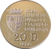 20 Diners - Joan Martí i Alanis XXV Summer Olympic Games obverse image