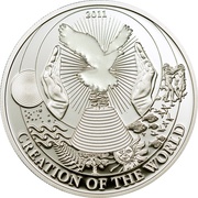 2 Dollars Creation of the World, Palau, 2011 reverse image