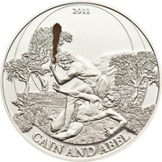 2 Dollars Cain and Abel, Palau, 2011 reverse image