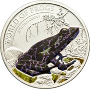 2 Dollars Purple Darien Stubfoot Toad, Palau, 2011 reverse image