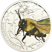 2 Dollars Bumblebee, Palau, 2011 reverse image