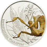 2 Dollars Spiny Leaf Insect, Palau, 2011 reverse image