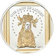 2 Dollars Our Lady of Lichen, Palau, 2011 reverse image