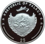 2 Dollars Mercedes SLS AMG obverse image