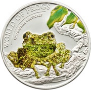 2 Dollars Vietnamese Mossy Frog, Palau, 2011 reverse image