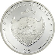 2 Dollars Australian green tree frog obverse image