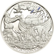 2 Dollars Noah's Ark, Palau, 2013 reverse image
