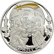 2 Dollars Three Holy Kings, Palau, 2014 reverse image
