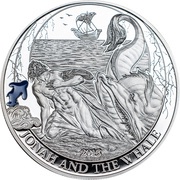 2 Dollars Jonah and the Whale, Palau, 2015 reverse image