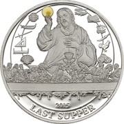 2 Dollars Last Supper, Palau, 2015 reverse image