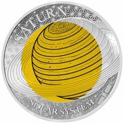 2 Dollars Saturn, Palau, 2017 reverse image