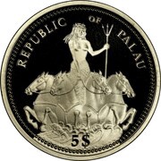5 Dollars United Nations 50th Anniversary obverse image